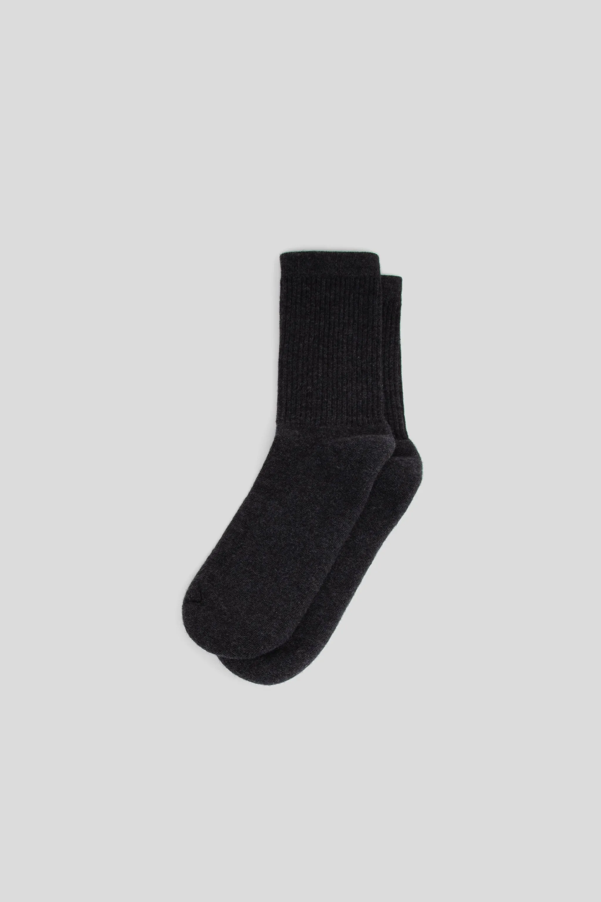 Supermerino Crew Socks - Charcoal