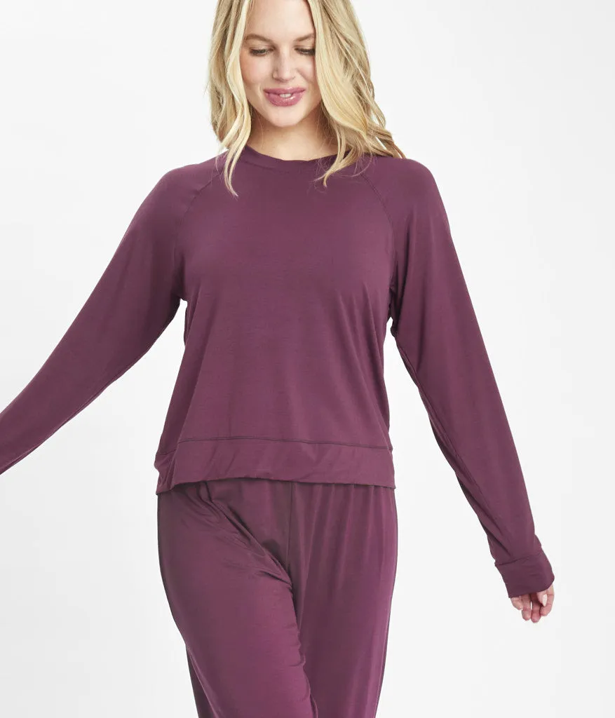 The All-Day Crew & Jogger Bundle: Plum