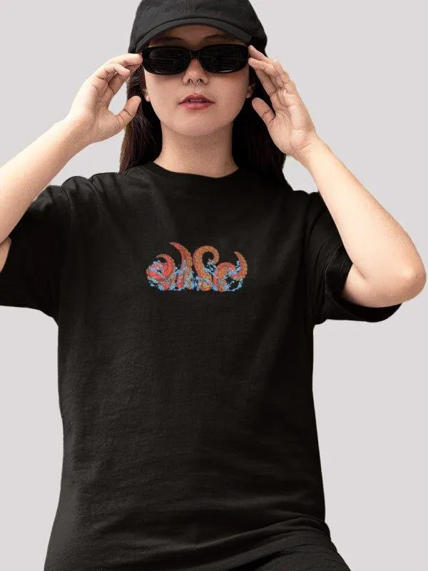 Unisex octopus graphic printed t-shirt