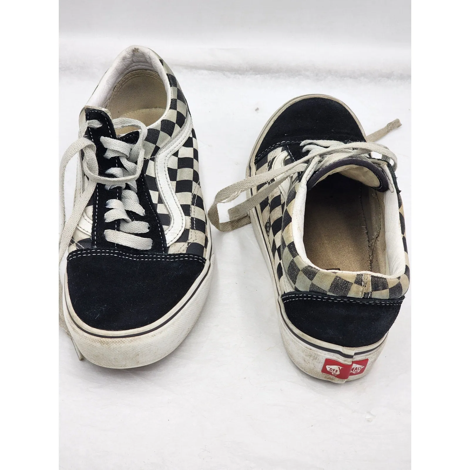 VANS Off the Wall Shoes Checkerboard Womens 7.5 Mens 6 Skater Low Top Sneakers