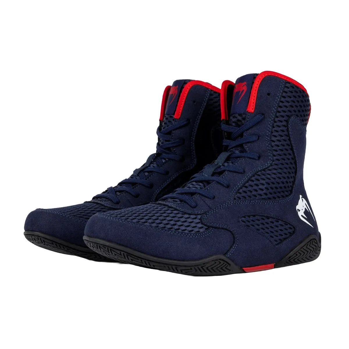 Venum Contender Boxing Shoes Navy Blue/Red