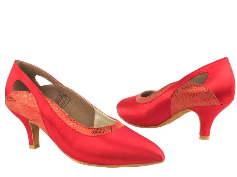 Very Fine Standard Ballroom Shoes with Contrast Design 5505 In Stock