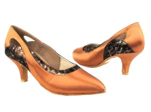 Very Fine Standard Ballroom Shoes with Contrast Design 5505 In Stock