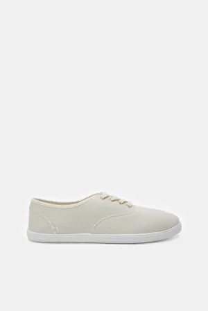 Women Beige Solid Plimsoll Shoes