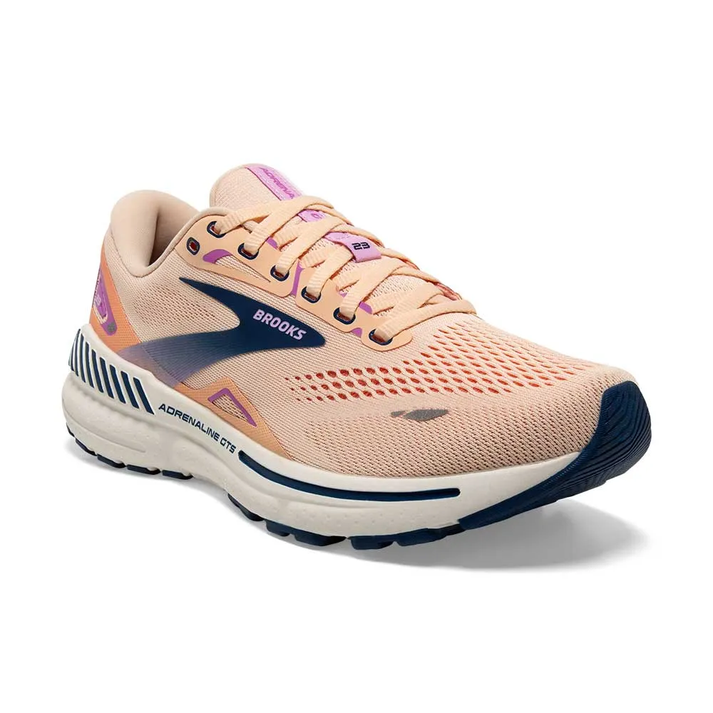 Women's Adrenaline GTS 23 Running Shoe - Apricot/Estate Blue/Orchid - Regular (B)