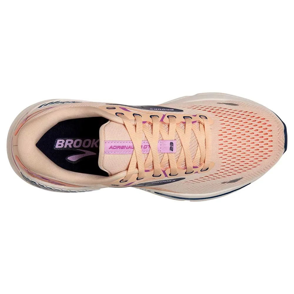 Women's Adrenaline GTS 23 Running Shoe - Apricot/Estate Blue/Orchid - Regular (B)