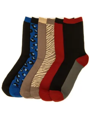 Women's Everyday Crew Socks - 6 Pairs - Set 1