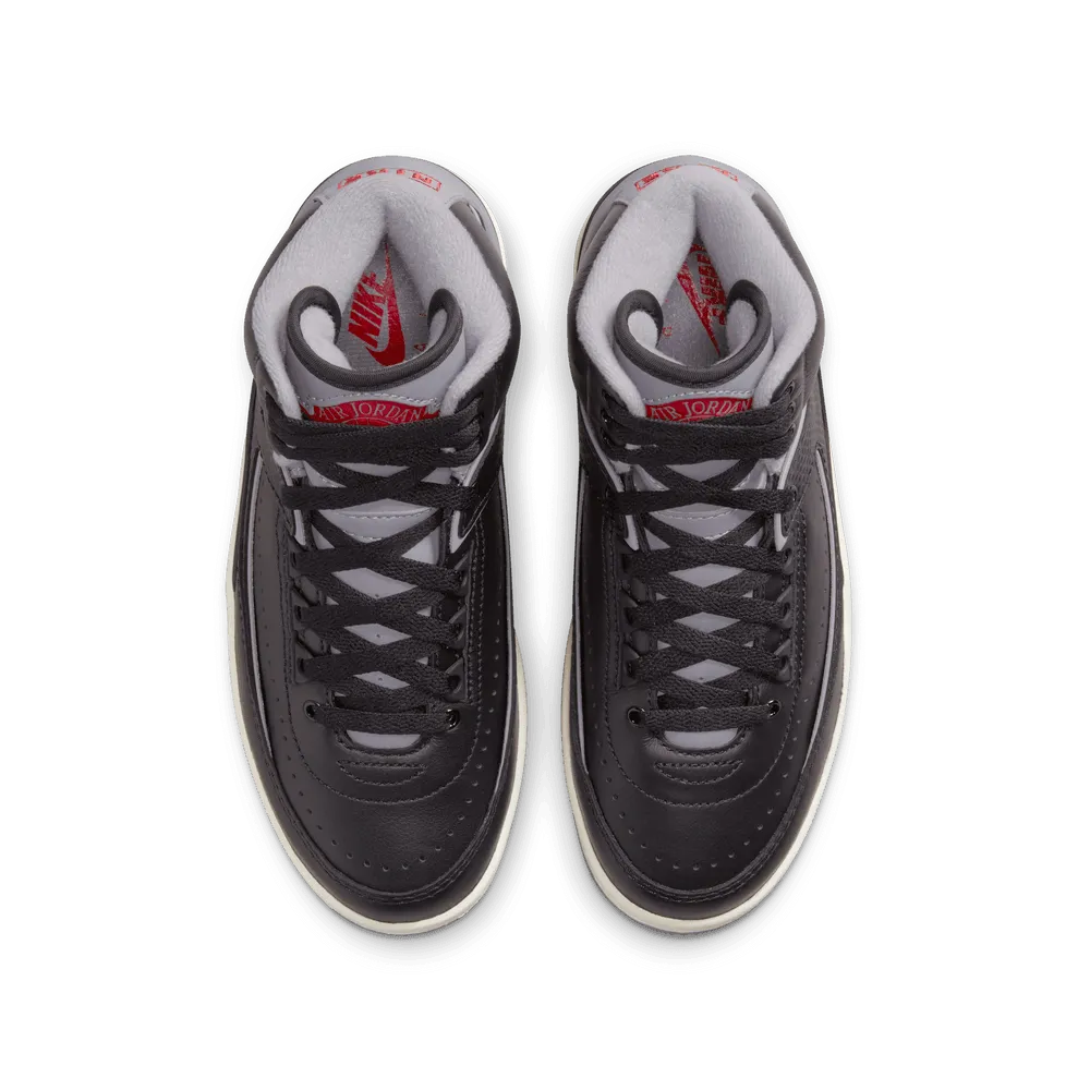 YOUTH AIR JORDAN 2 RETRO "BLACK CEMENT GREY"