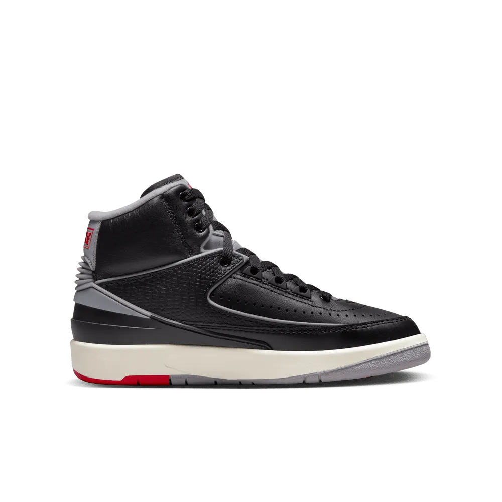 YOUTH AIR JORDAN 2 RETRO "BLACK CEMENT GREY"