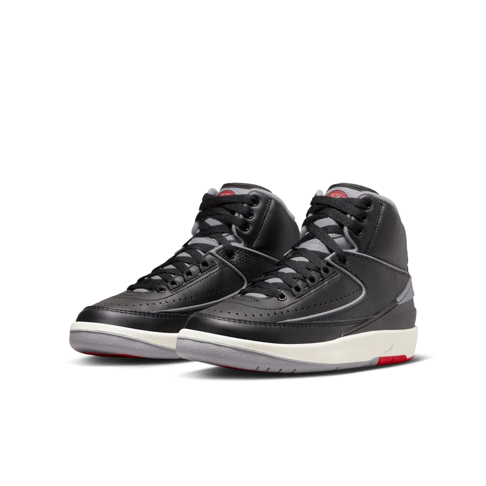 YOUTH AIR JORDAN 2 RETRO "BLACK CEMENT GREY"