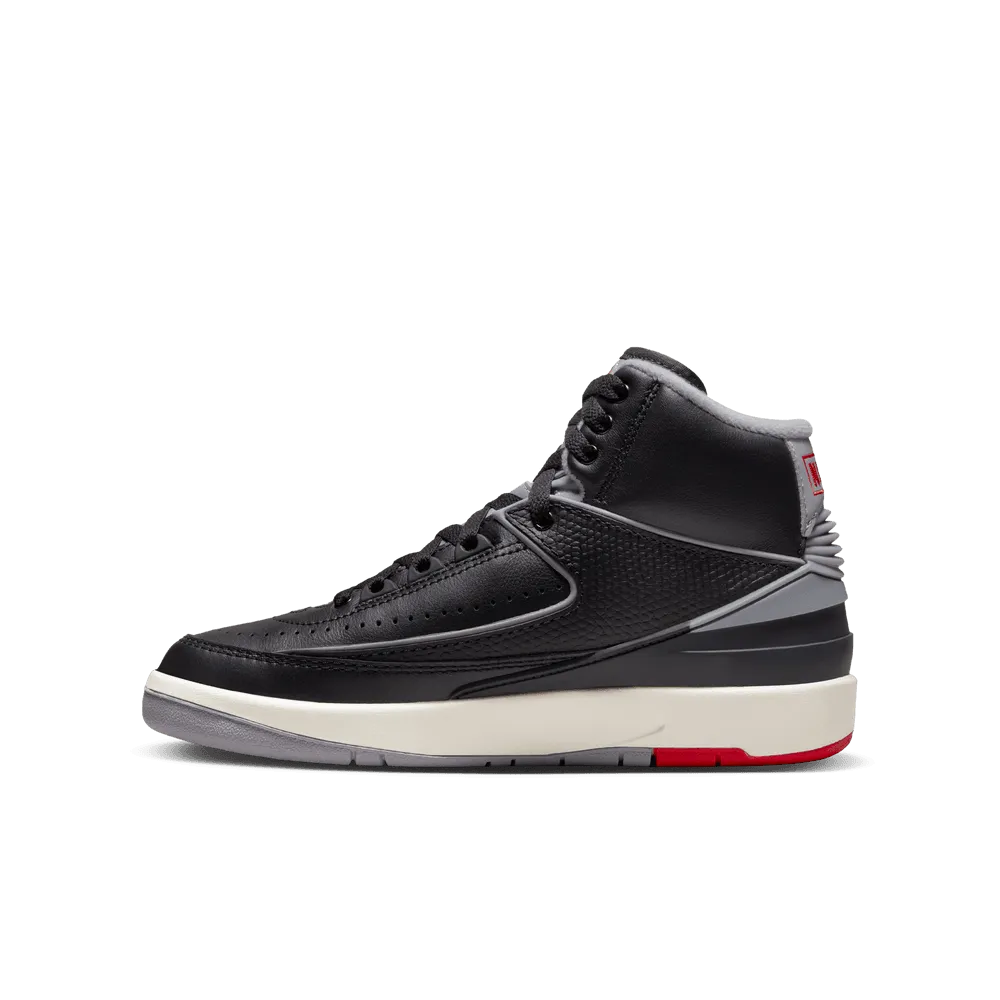 YOUTH AIR JORDAN 2 RETRO "BLACK CEMENT GREY"